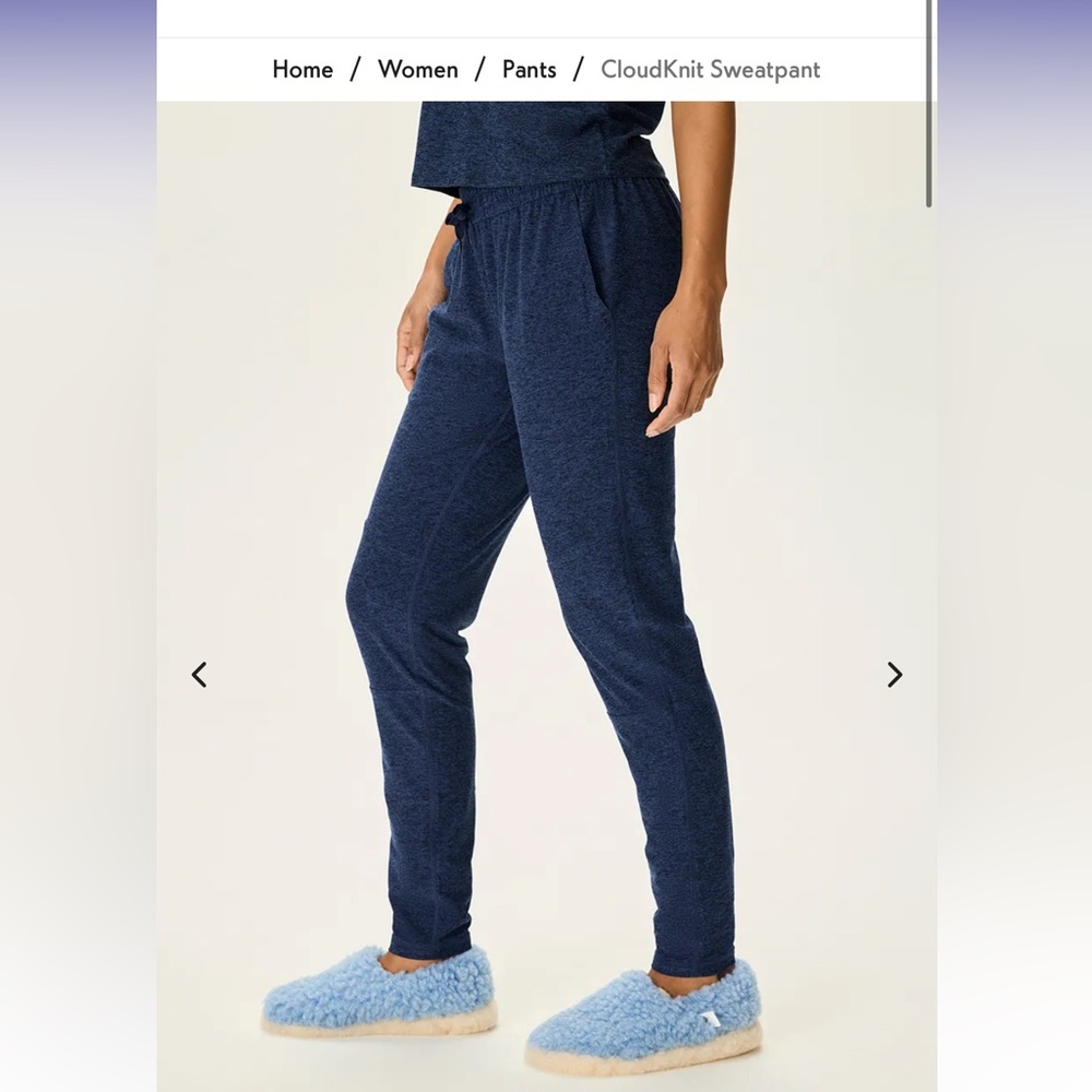 Outdoor Voices Navy Cloudknit Sweatpant Size XL